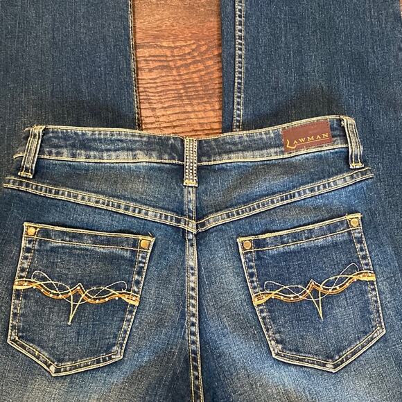 Vintage Lawman Jeans Bootcut High Rise Western Rodeo Cowboy Country Size 9/10 - Picture 1 of 14